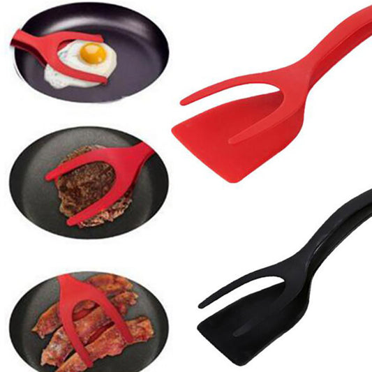 2 In 1 Grip And Flip Tongs Spatula Kitchen Acessories